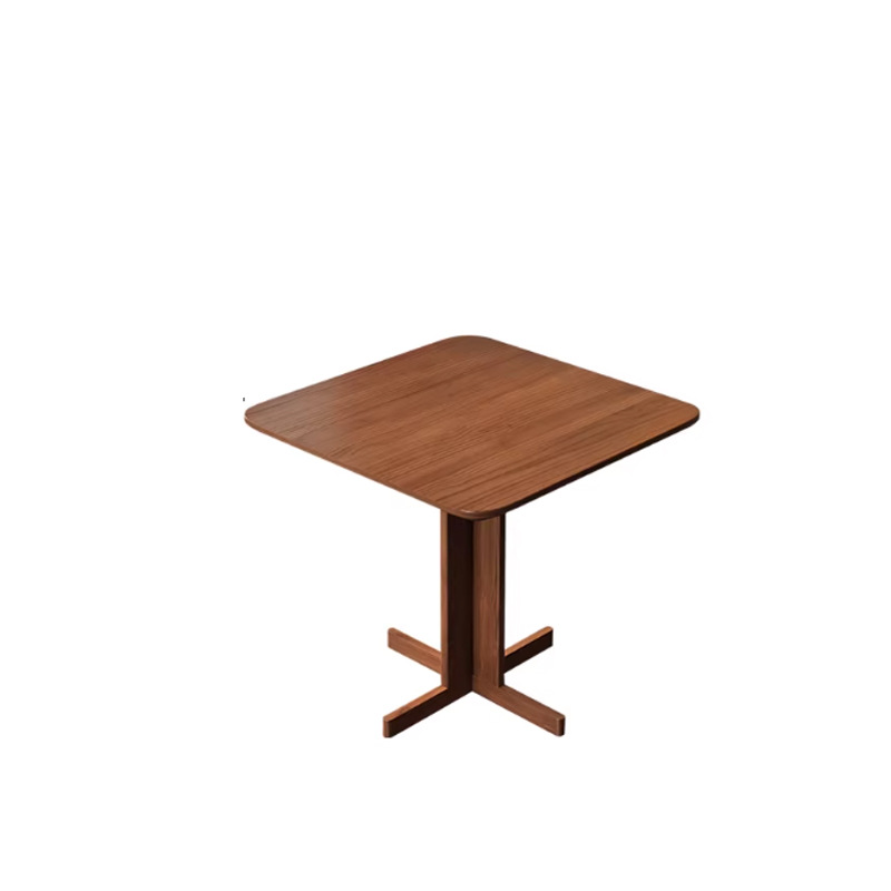 Mesa de comedor de madera sólida de hierro forjado Comedor de comedor Comedor de comida rápida Comedor de mesa larga Mesa de café de hotel