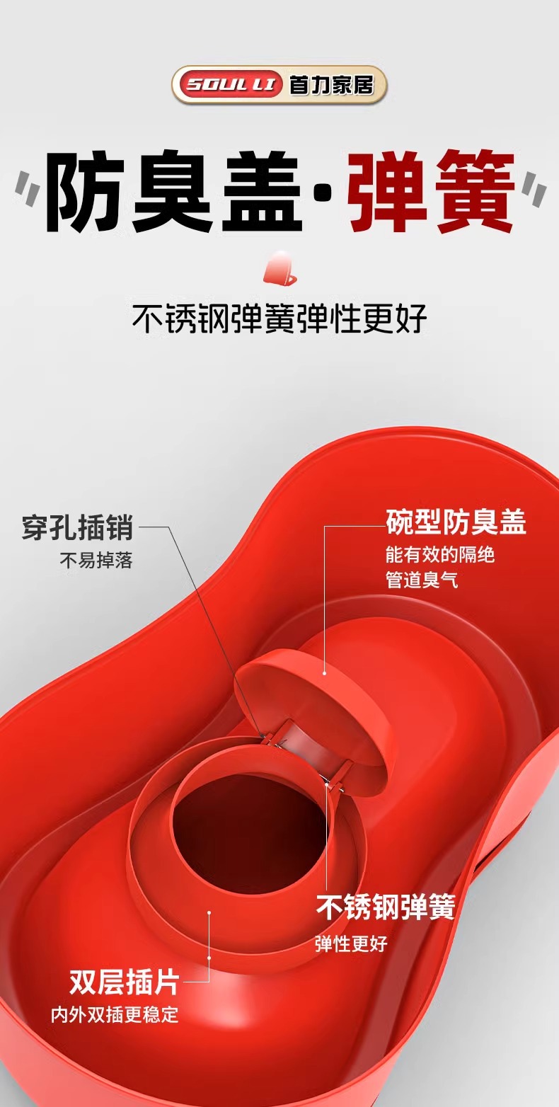 Simple toilet, temporary squat toilet, toilet for decoration, disposable anti-odor, special plastic toilet for construction sites undefined