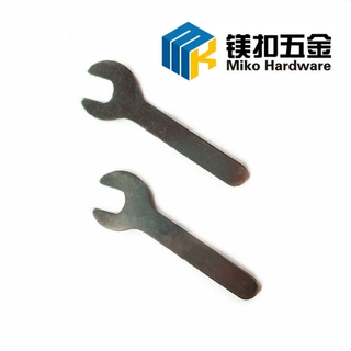 规格齐全镀锌冲压简易开口扳手一次性配套家具单头小扳手工具