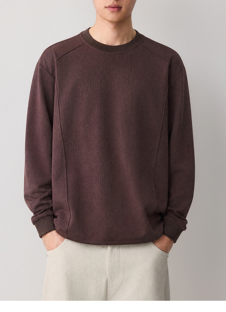 Áo hoodie nam nỉ cao cấp phong cách thông minh, chia cắt lập thể, kiểu dáng đơn giản hiện đại — đen chi tiết 28