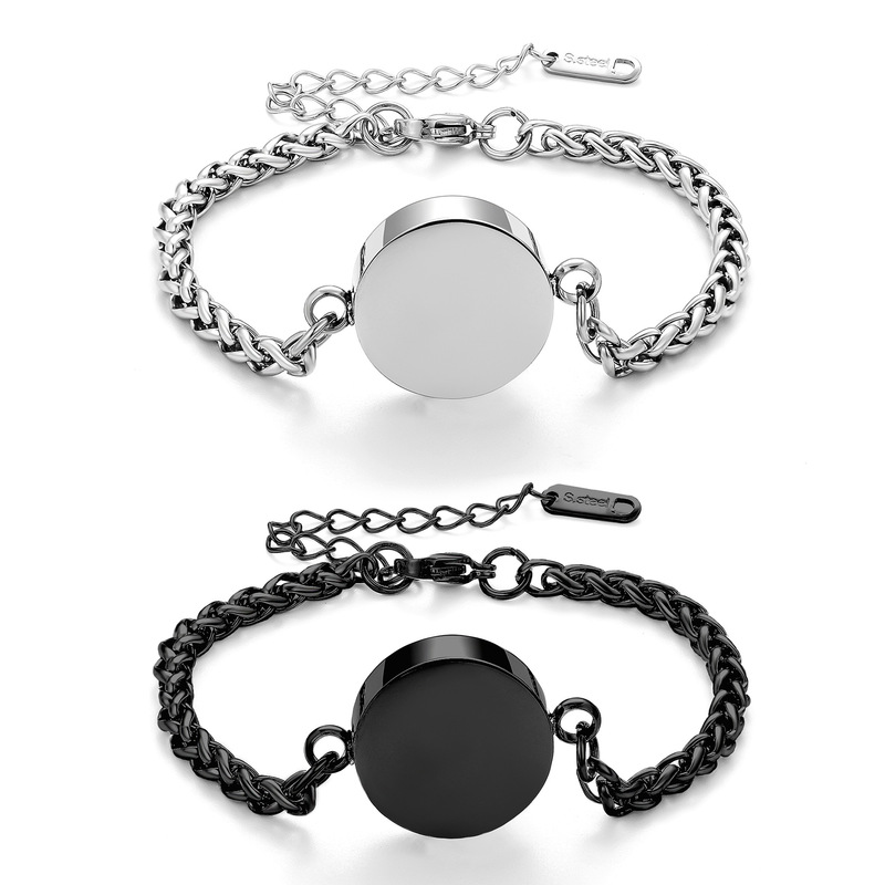 Cross-Border Stainless Steel Flower Chain Bracelet, Openable Perfume Bottle Bracelet, Commemorative Jewelry for Loved Ones and Pets, Dropshipping