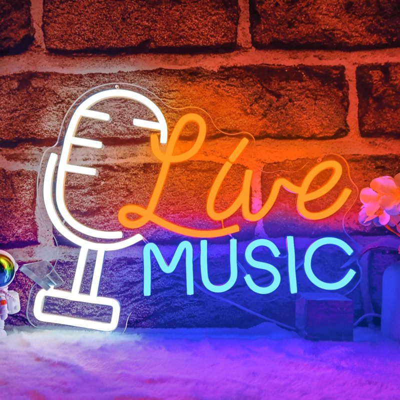 ネオンカスタム発光字ledランプ広告ランプ付きlive music雰囲気ランプクロスボーダー電気商専用|undefined