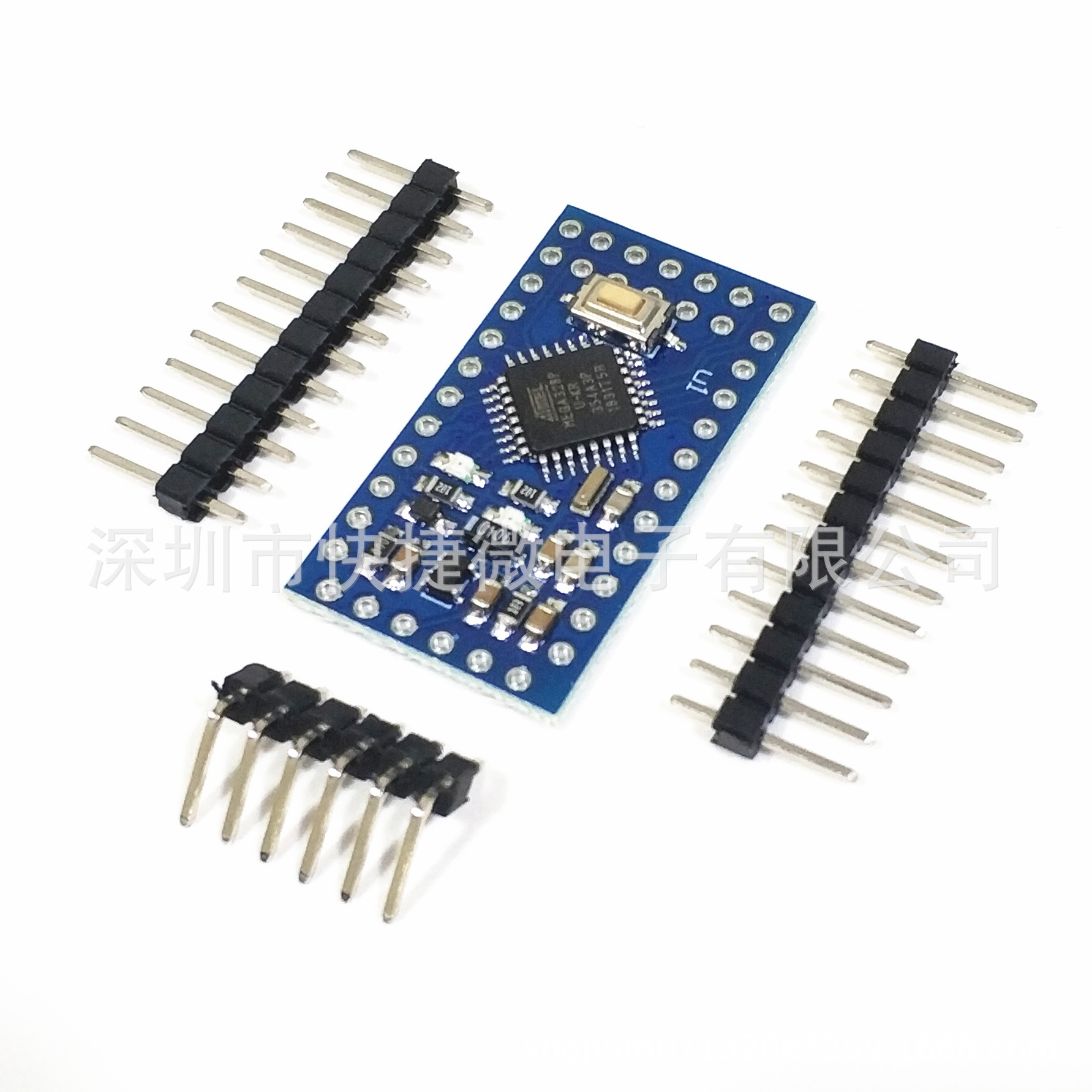 新款 pro mini 改进版 ATMEGA328P 5V/16M 电子积木模块 互动媒体