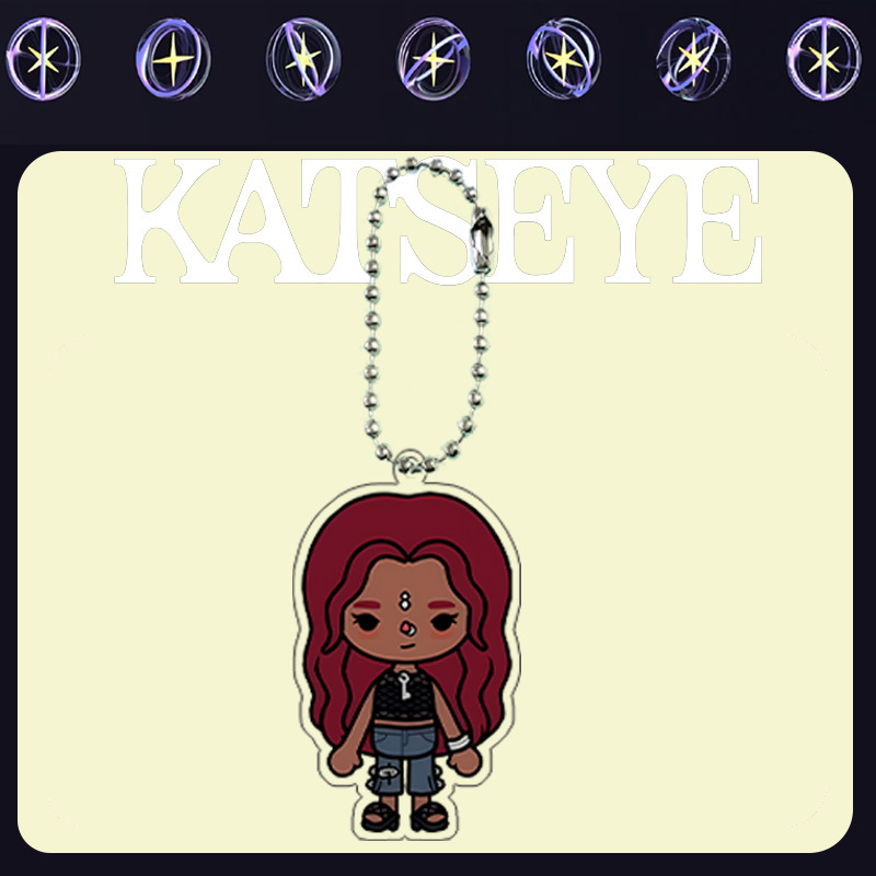 KATSEYE托卡少女心亚克力卡通钥匙扣开箱可爱礼物梅根周边|undefined