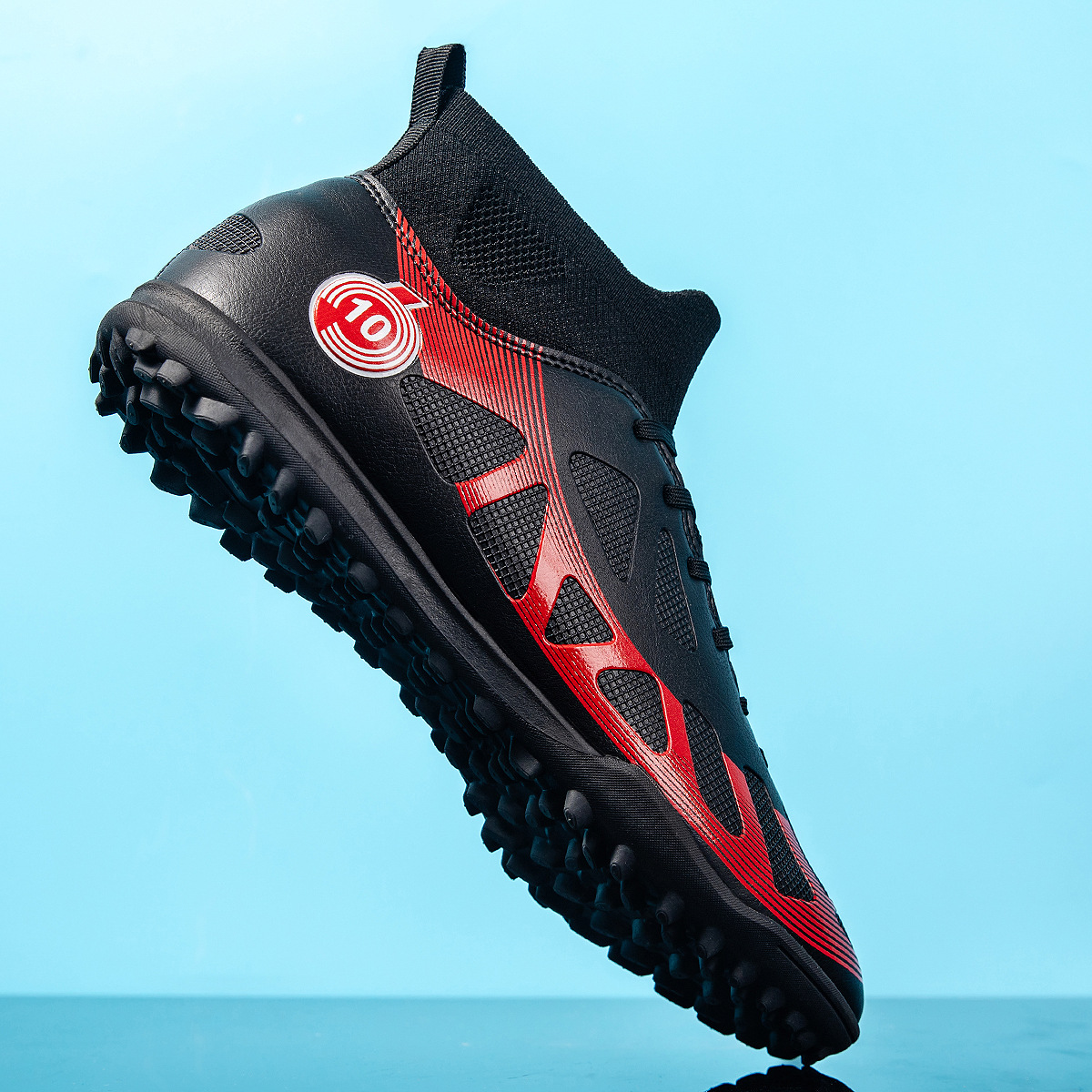 Nuevos zapatos de fútbol transfronterizos de entrenamiento profesional zapatos de fútbol de clavos largos comercio exterior zapatos de fútbol de tamaño grande hombres en stock