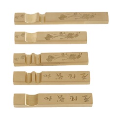 Biyoumi copper paperweight brush holder copper pen holder metal ruler calligraphy paper weight solid brass paperweight