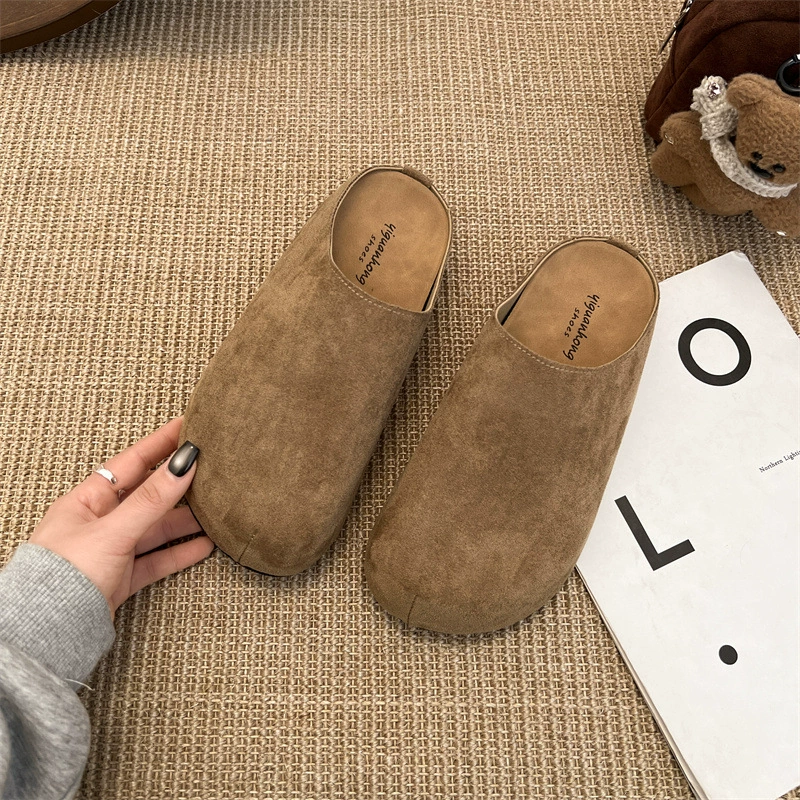 Тапочки на толстой подошве Birkenstock, войлочная подошва, женские летние шлепанцы 2025, новые осенние слипоны, уродливо-милые Birkenstock
