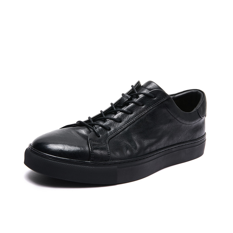 【Washed Cowhide】Comfortable and breathable leather sneakers for men, Korean style flat white shoes, trendy casual shoes for suits 【Washed Cowhide】Comfortable and breathable leather sneakers for men, Korean style flat white shoes, trendy casual shoes for suits