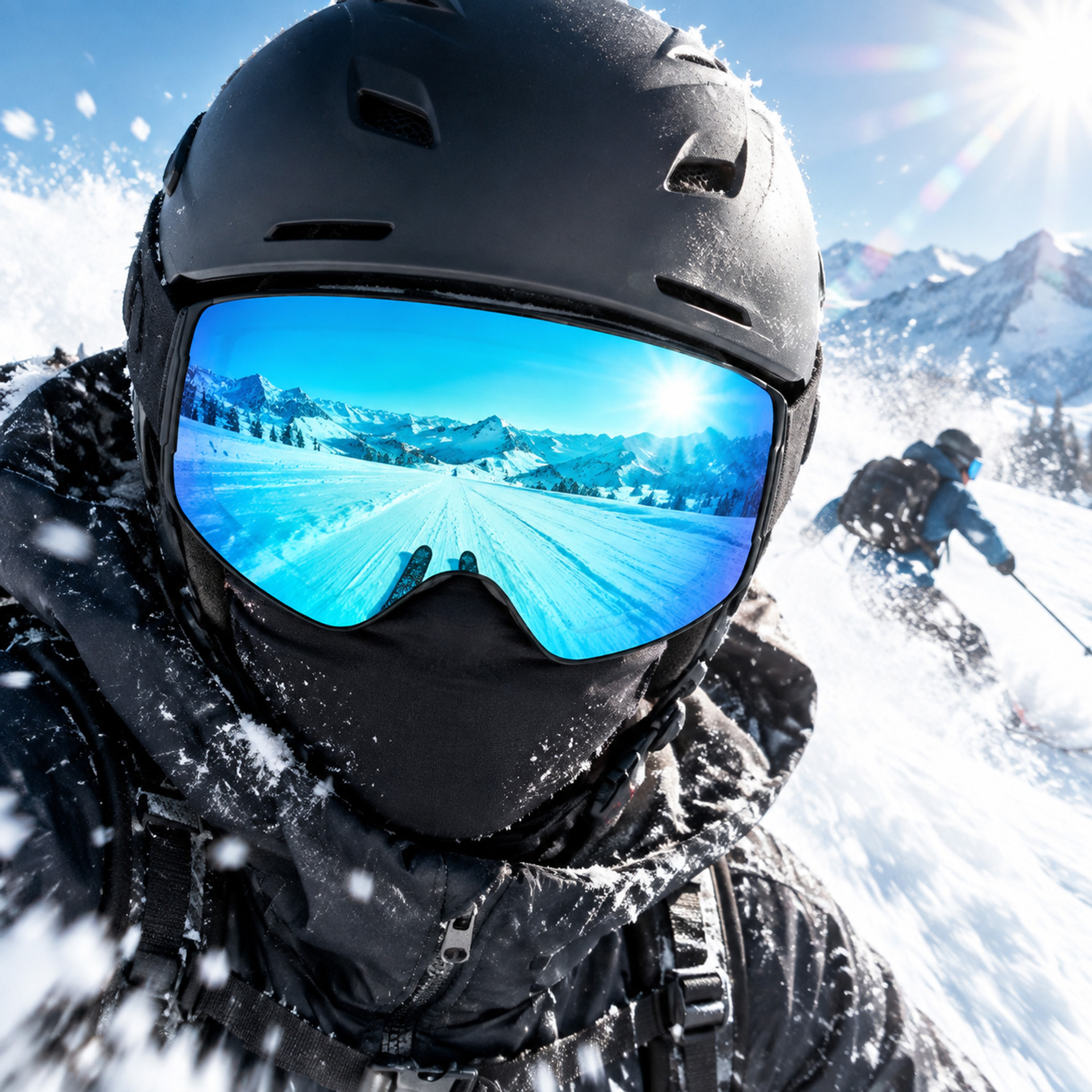 Gafas de Esquí Magnéticas de Doble Capa de TPU Cilíndricas Anti-Empañamiento para Nieve