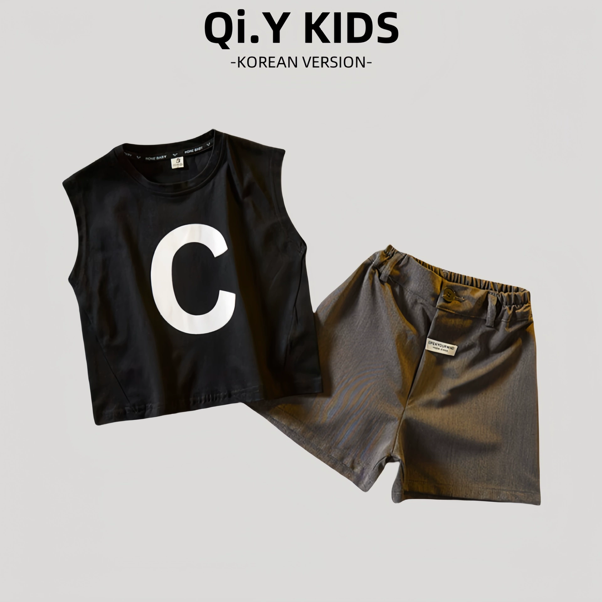 Children's sleeves sleevless, summer set, thin vest for boys