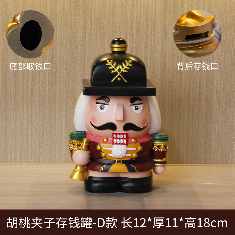 Cascanueces marionetas soldados británicos almacenar dinero extraíble decoración de la habitación de los niños decoración del dormitorio