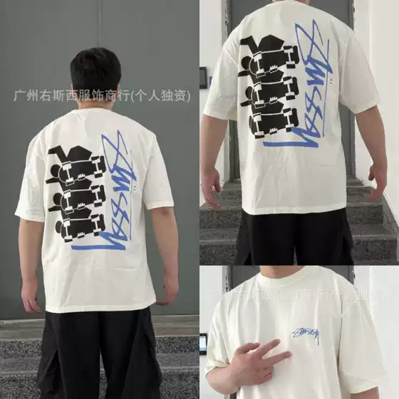 STUSSY High-End 2026 New Unisex Short Sleeve T-Shirt Summer Black White Loose Fit