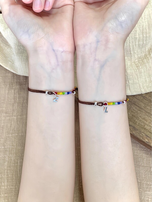 彩虹太阳编织手绳可调节简约日常通勤手编绳送闺蜜精致百搭礼物女|undefined