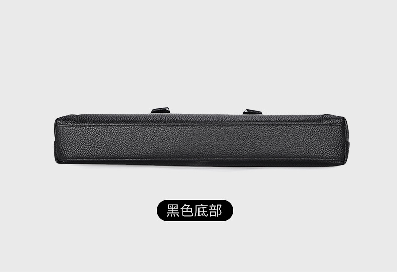 2025 Business Bag Men's laptop bag pu large Capacity Trendy single-shoulder hand-carry men's bag briefcase undefined