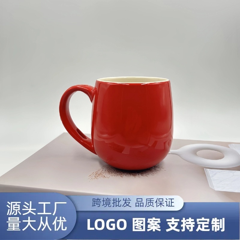 Tazas de cerámica personalizadas tazas de café de alto valor facial tazas de regalo de cumpleaños regalo de mano copas de agua