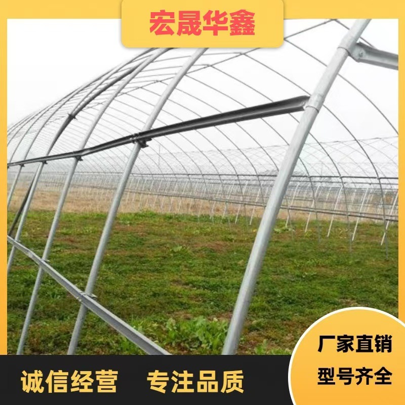 q235b镀锌管大棚管厂家批发镀锌椭圆管12米宽度种植棚可折弯加工