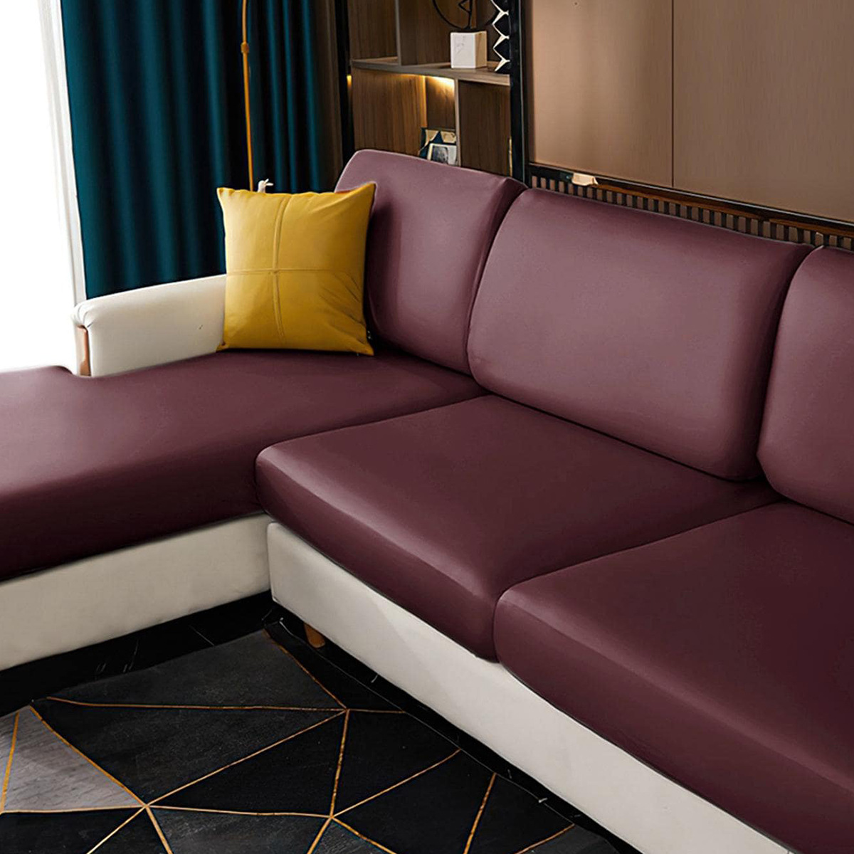 Funda de cojín de sofá impermeable de PU de cuero elástico transfronterizo de Amazon Funda de sofá universal con todo incluido Funda de sofá en stock