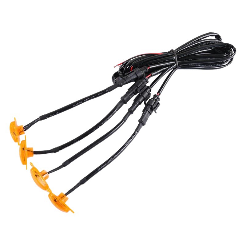 Coche luz neta media pequeña luz amarilla luz diurna luz LED decorativa luz de advertencia pickup niebla Luz de niebla CONTROL DE APP Raptor