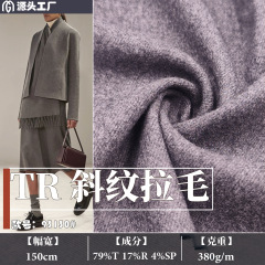 TRツイル生地380G布帛毛感秋冬新作コートジャケット生地