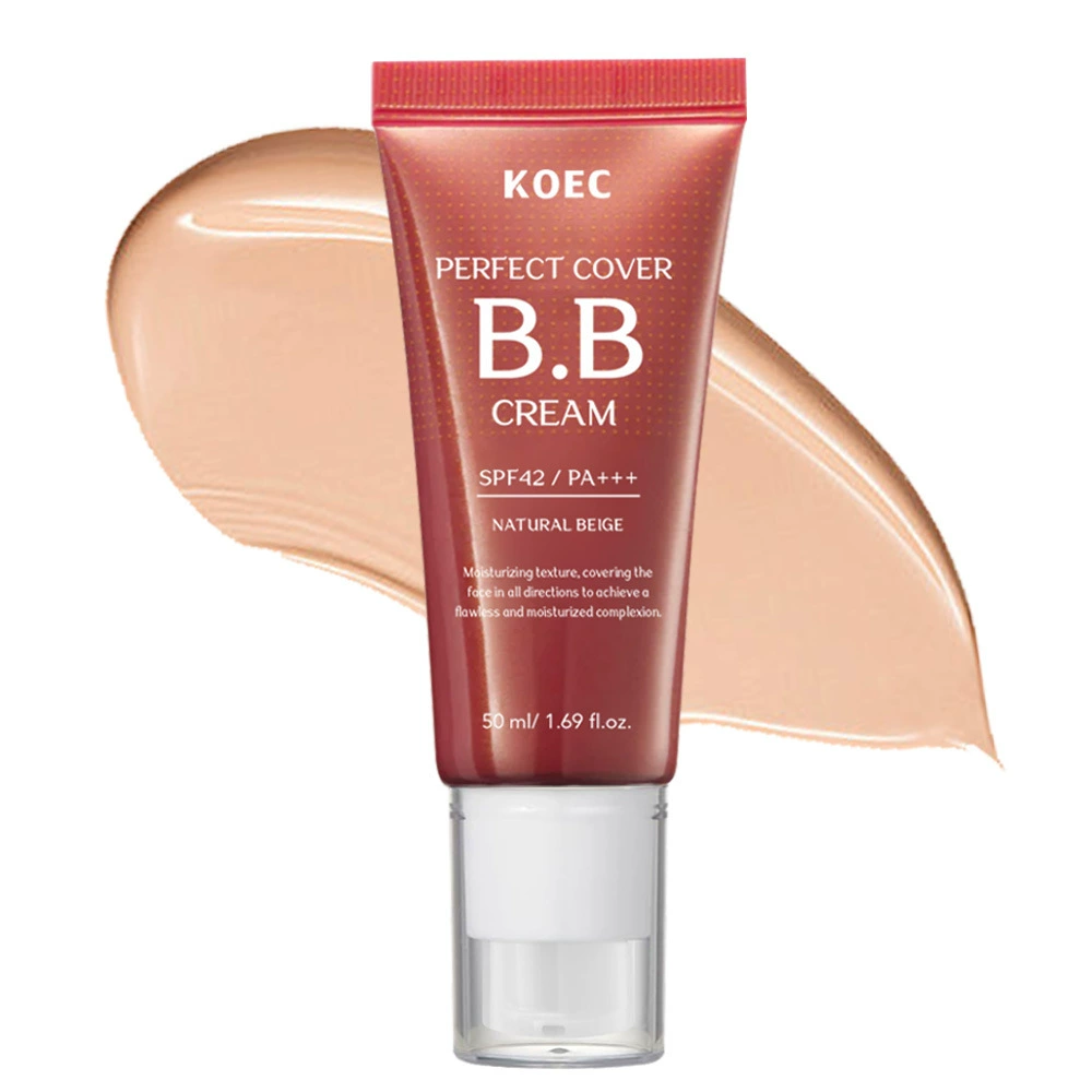 KOEC Увлажняющий BB-крем, 50 г, SPF42 PA+++, лёгкое завершение праймера
