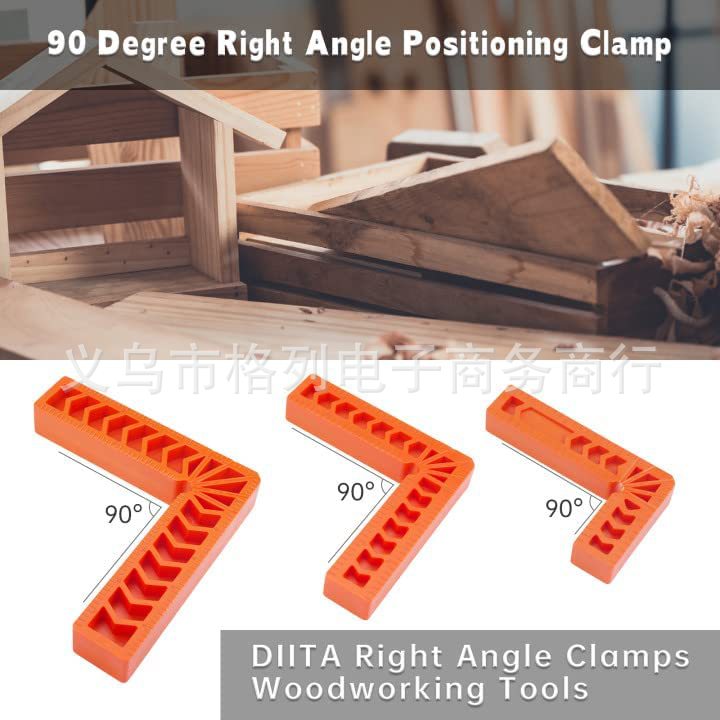 12 件 DIITA 90 度定位方块 直角夹木工工具 用于相框、盒子 橱柜