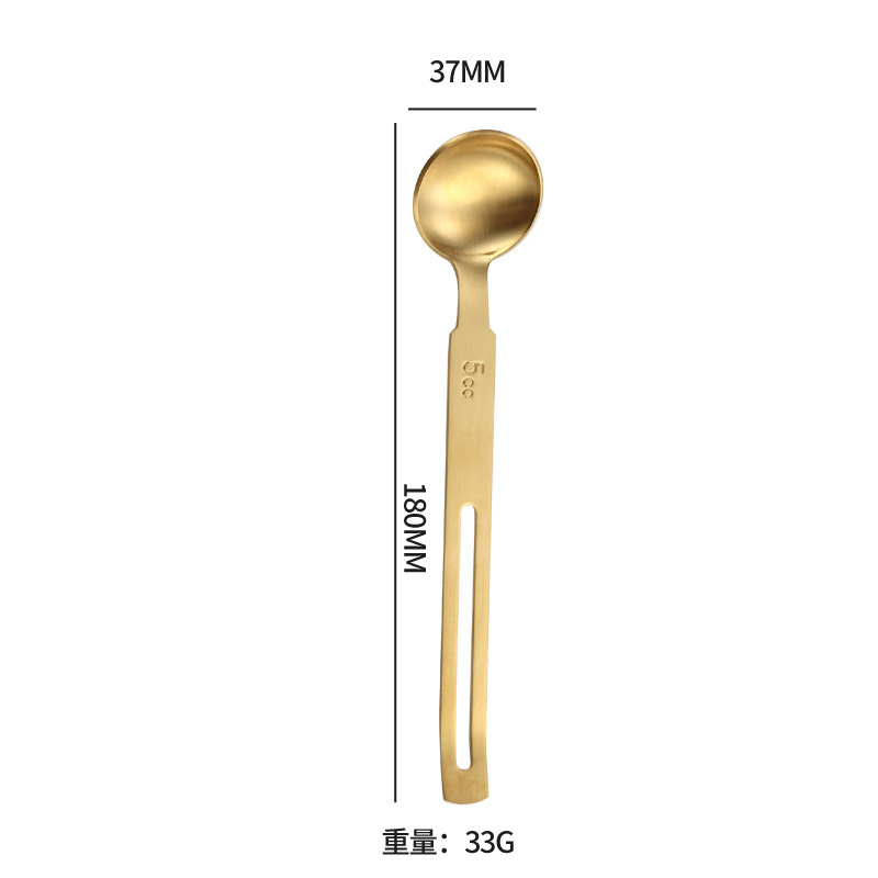 304不锈钢量勺镂空长柄计量勺可挂式奶粉勺家用咖啡勺茶勺量匙|undefined