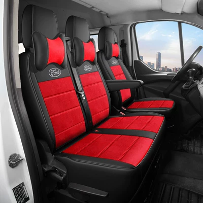 Modelə uyğun (Original) oturacaq örtükləri Covers, Seat Covers - black-and-red-leather-plus-plush-3-seater-default-item