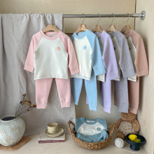 绿博尔特价清货批发秋冬高领羊毛蚕丝德绒儿童加厚秋衣秋裤家居服