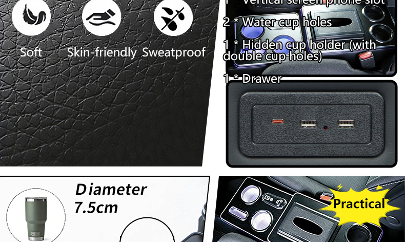Suitable for Nissan Serena C28 E-Power Armrest Box Hybrid Version with Battery Pack
