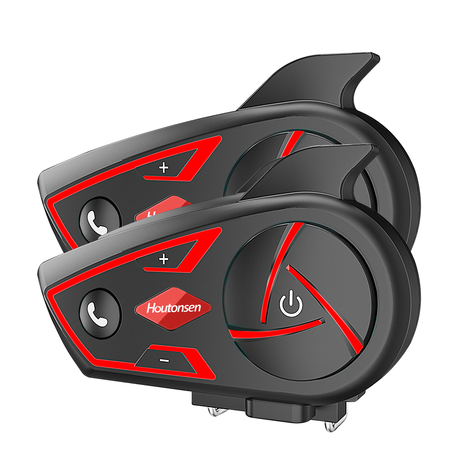 S3 Motorcycle Helmet Bluetooth Intercom Headset Cross-Border Bestseller 2-Person Real-Time Intercom Ip67 Waterproof for Skiing and Riding