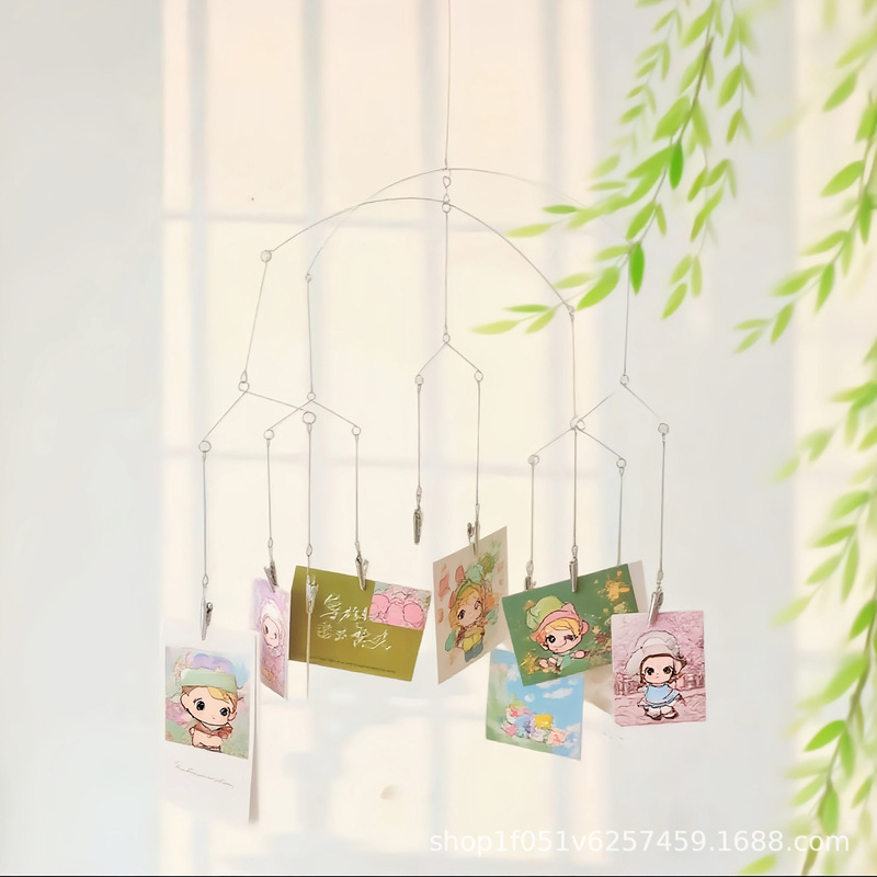 Rotating and Hangable Display for Postcards, Stainless Steel Photo Clips, Dynamic Hanging Ornaments, Business Gifts, Creative Ideas Rotating and Hangable Display for Postcards, Stainless Steel Photo Clips, Dynamic Hanging Ornaments, Business Gifts, Creative Ideas