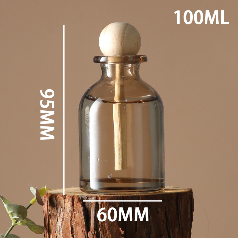 INS de moda botella de aromaterapia botella de fragancia volátil de vidrio fragancia de ratán sin fuego botella vacía de vientre grande SY219