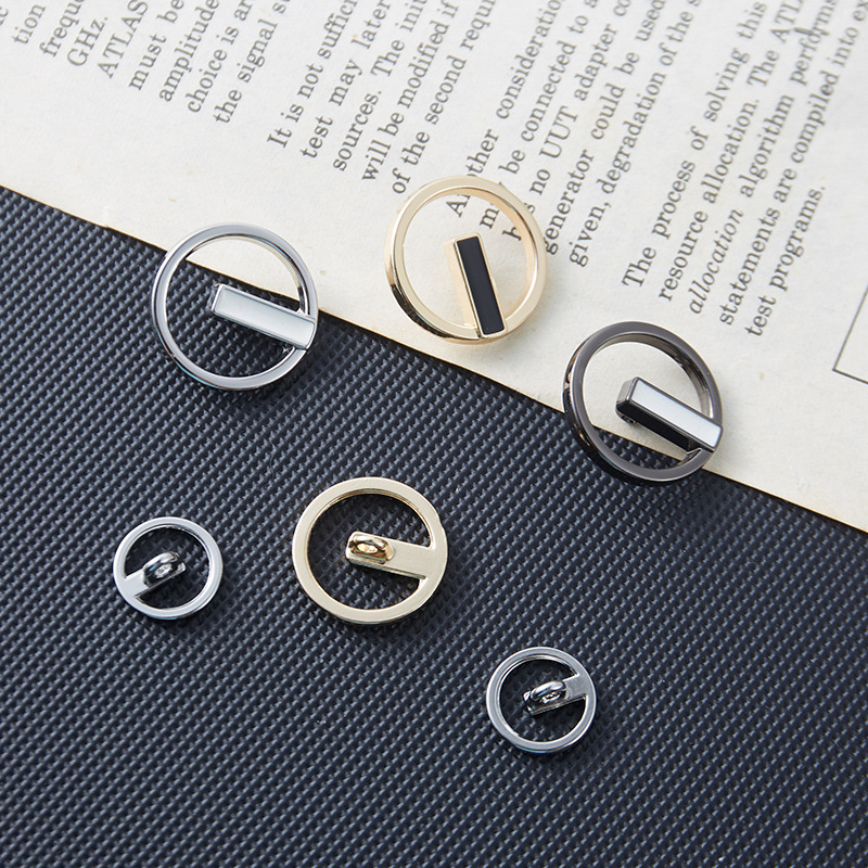 Personalized Fashion Irregular Hollow Metal Button Small Chanel Style Jacket Plush Overcoat Button Women's Small Suit Button