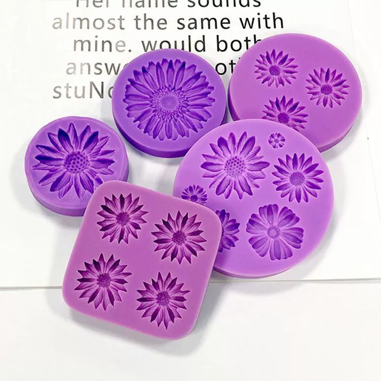 Аcrylic silicone mold, fondant solar-powered, flowered, sunflower