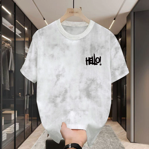 P0759-03 White and gray T-shirt