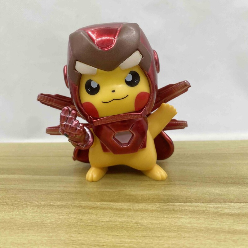 COS Avengers Marvel Magic Digital Baby Small Steel Pikachu Model Car Ornaments Wholesale