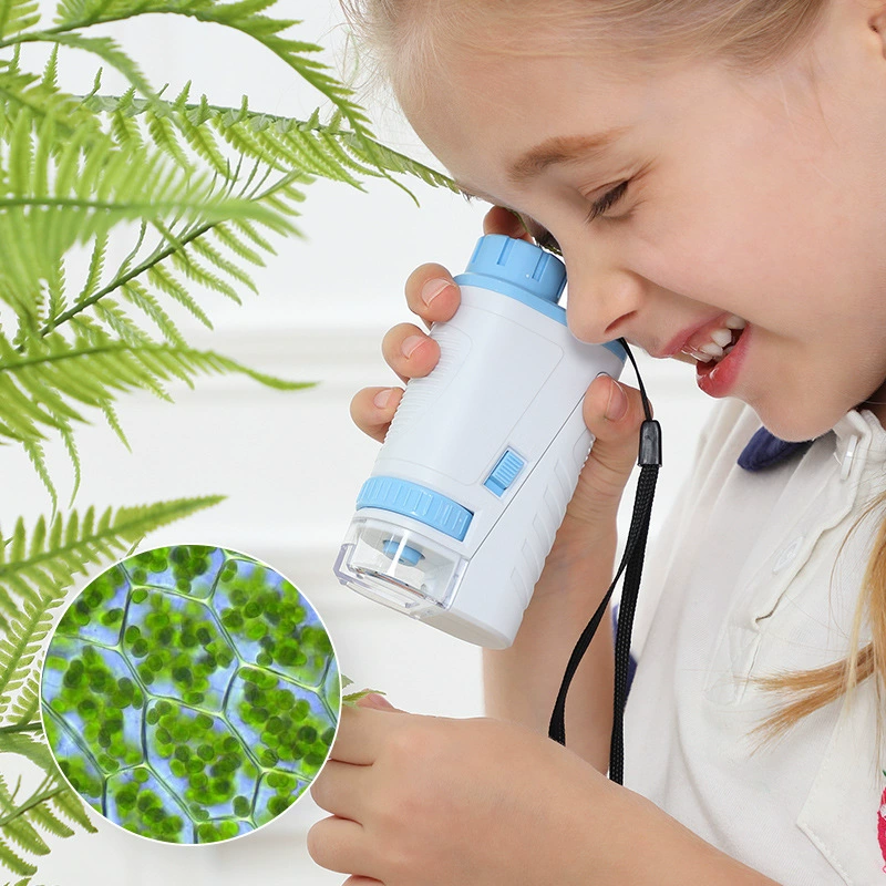 Handheld microscope, toy for elementary school students for experiments, optics, science, Birthday gift