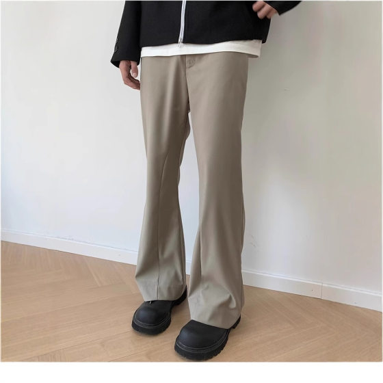 Advanced Sense Foundation Deconstruction Stitching and Cutting Basic Micro La Xi Pants cleanfit Casual All-match Pants for Men and Women