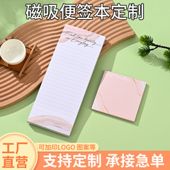 シンプルなマグネット式メモ帳、カスタムメイド、粘着剤なし、メッセージ用冷蔵庫マグネット、メモ帳、ノート、カスタムメイド