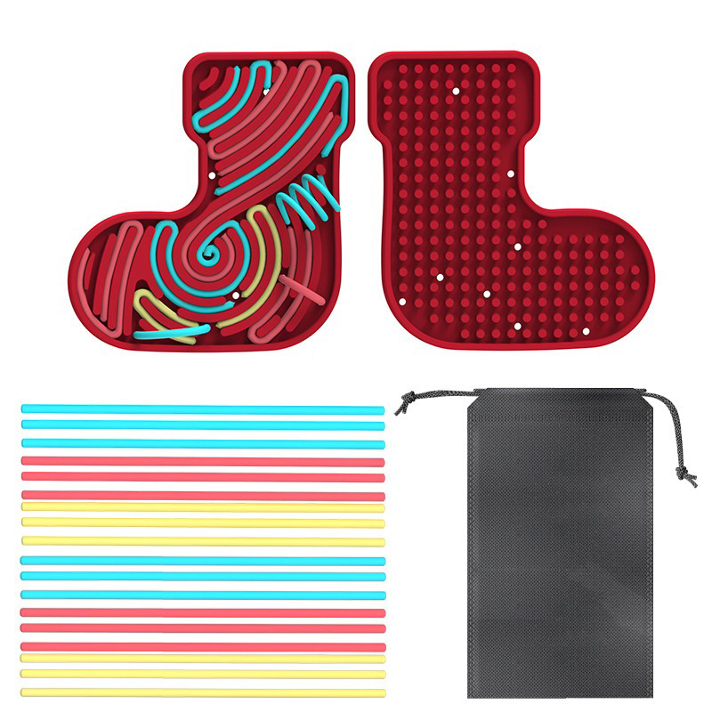 Amazon calcetines sensoriales tablero de silicona tablero de descompresión infantil puzzle tablero de actividad regalos de Navidad al por mayor