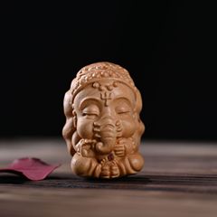 崖柏泰國象神木雕手把件泰式禪意客廳擺件招財玄關裝飾復古工藝品