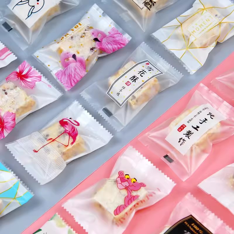 现货供应牛轧糖包装袋，雪花酥包装袋子包含其一即可