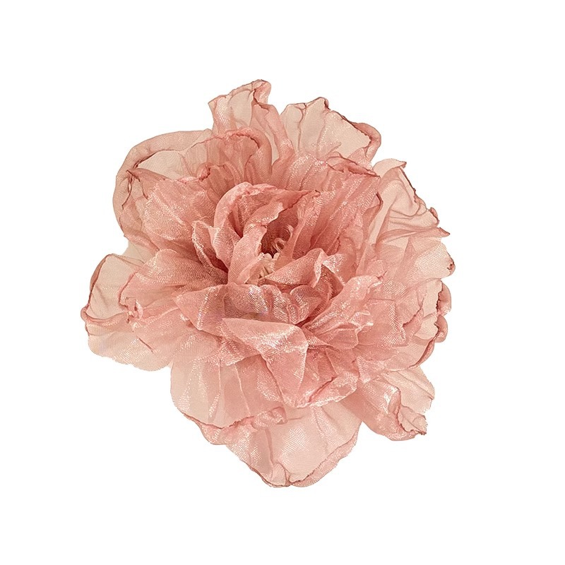 Super imortal tela Begonia flor pato clip de vacaciones de estilo de mar mujer clip de cabello lateral clip de cabello frisa clip clip de cabello