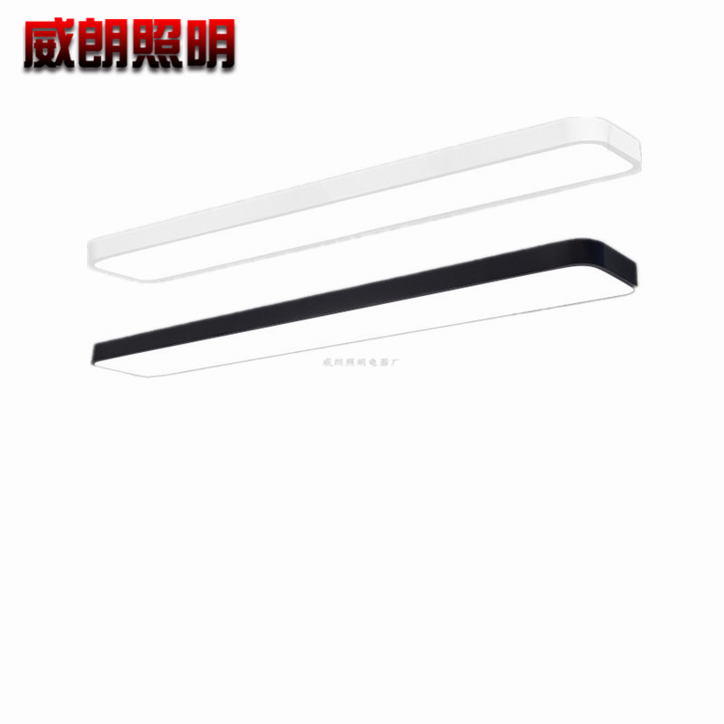 led长条灯 现代简约吧台吊灯 吸顶灯办公室吊灯 餐厅前台吊线灯具|ms