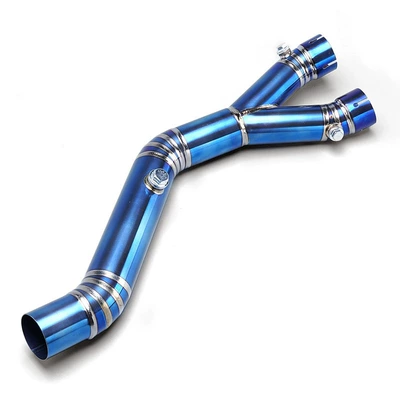 Suitable for Yamaha R1 Motorcycle exhaust pipe - r1-titanium-alloy-blue