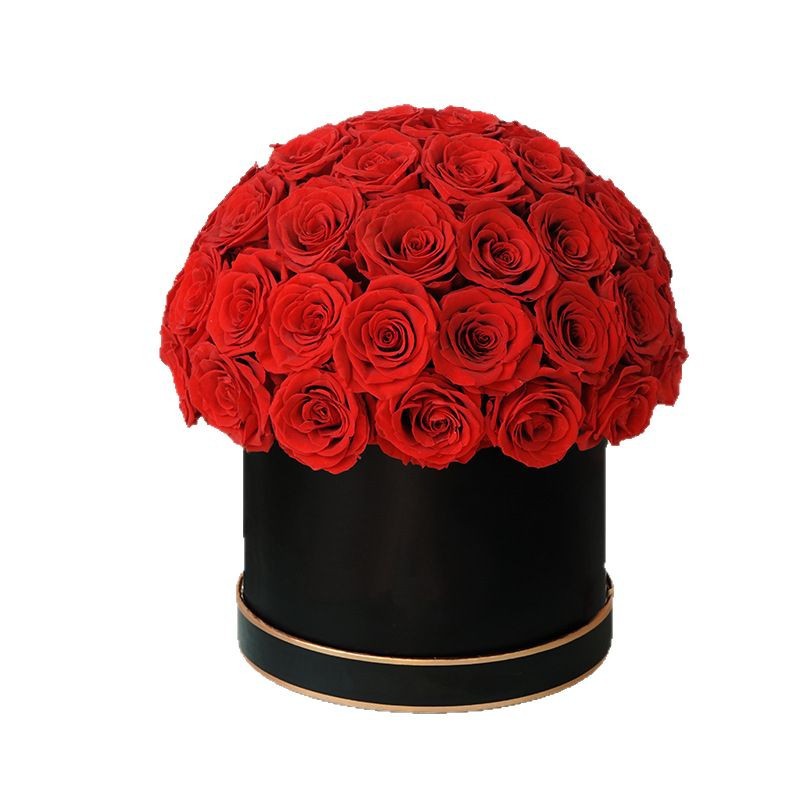 Fábrica personalizada inmortalidad flores cabeza de hongos abrazar bucket ramo regalo de San Valentín amazon adornos hechos a mano