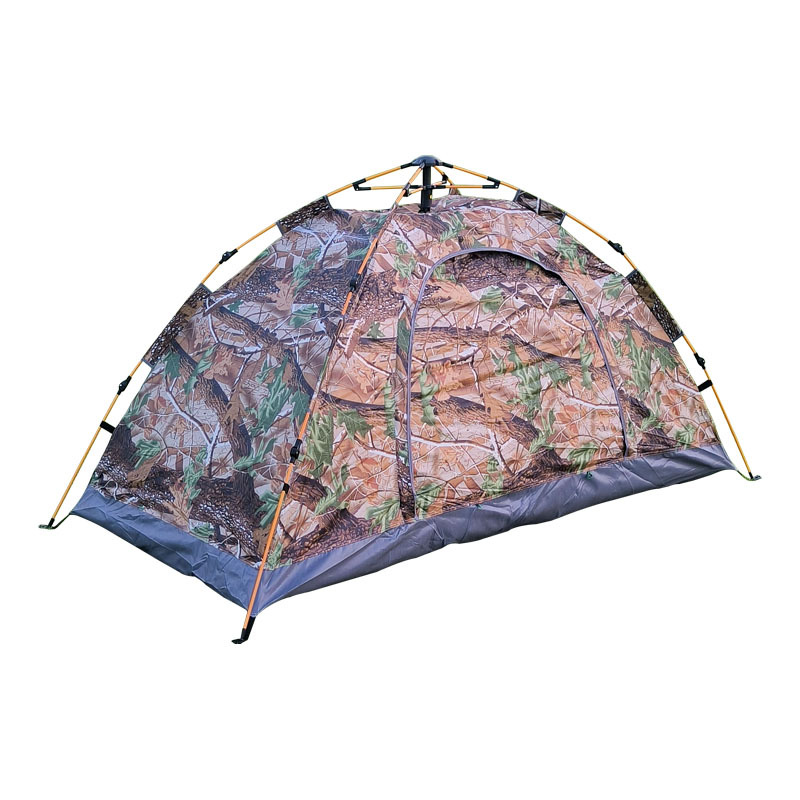 Camouflage tent automatic single soldier windproof outdoor camping camping leaves outing 1 Maple Leaf portable light