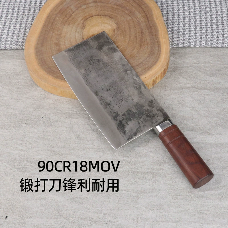 Старинный ручной кованый универсальный кухонный нож для резки и рубки, нож для жарки, разделочный нож для костей