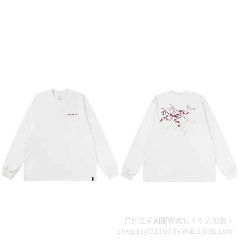 跨境新款鸟家ARC秋季圆领宽松运动休闲男女同款百搭T桖一件代发|undefined