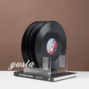 Modern Minimalist Model Room Tv Cabinet Soft Decoration Ornaments Retro Entrance Cabinet Vinyl Record Props Soft Furnishings